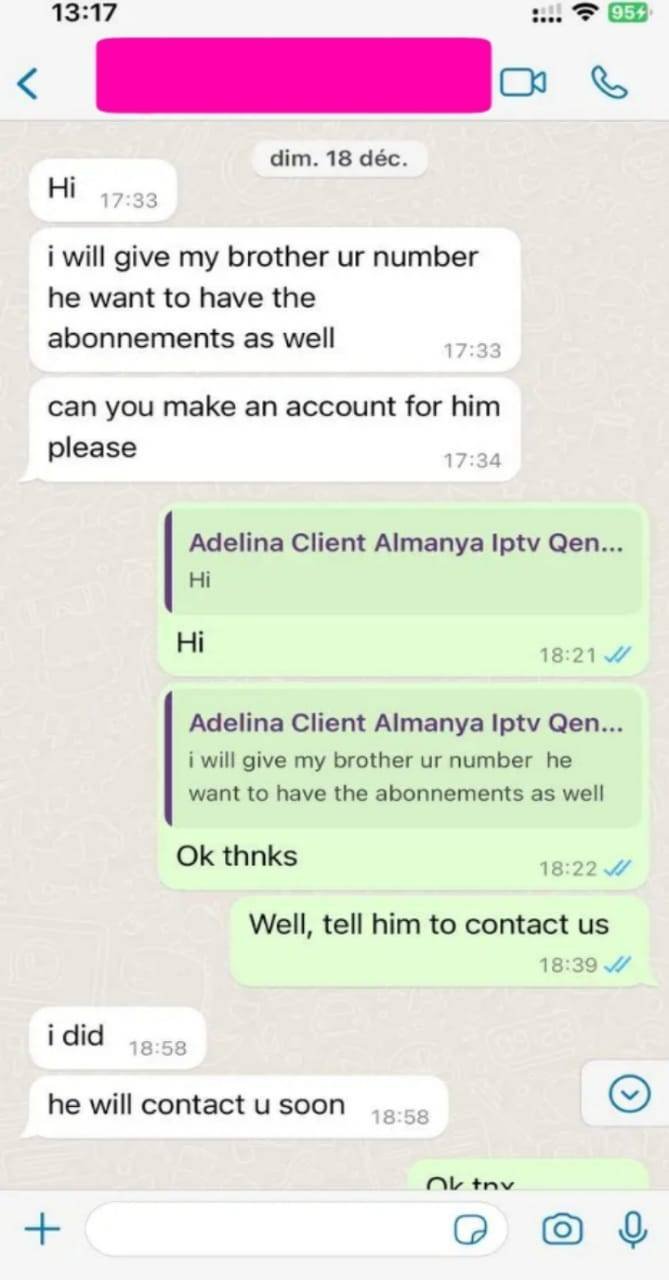 Ckient IPTV service 4