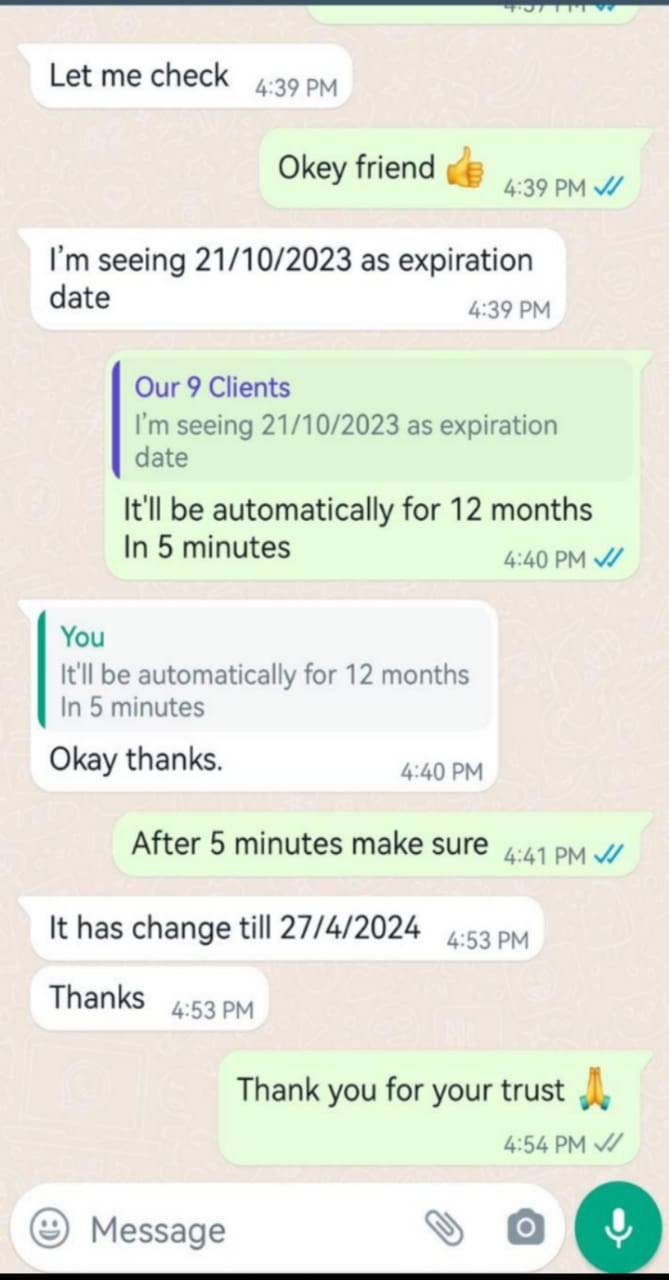 Ckient IPTV service 5