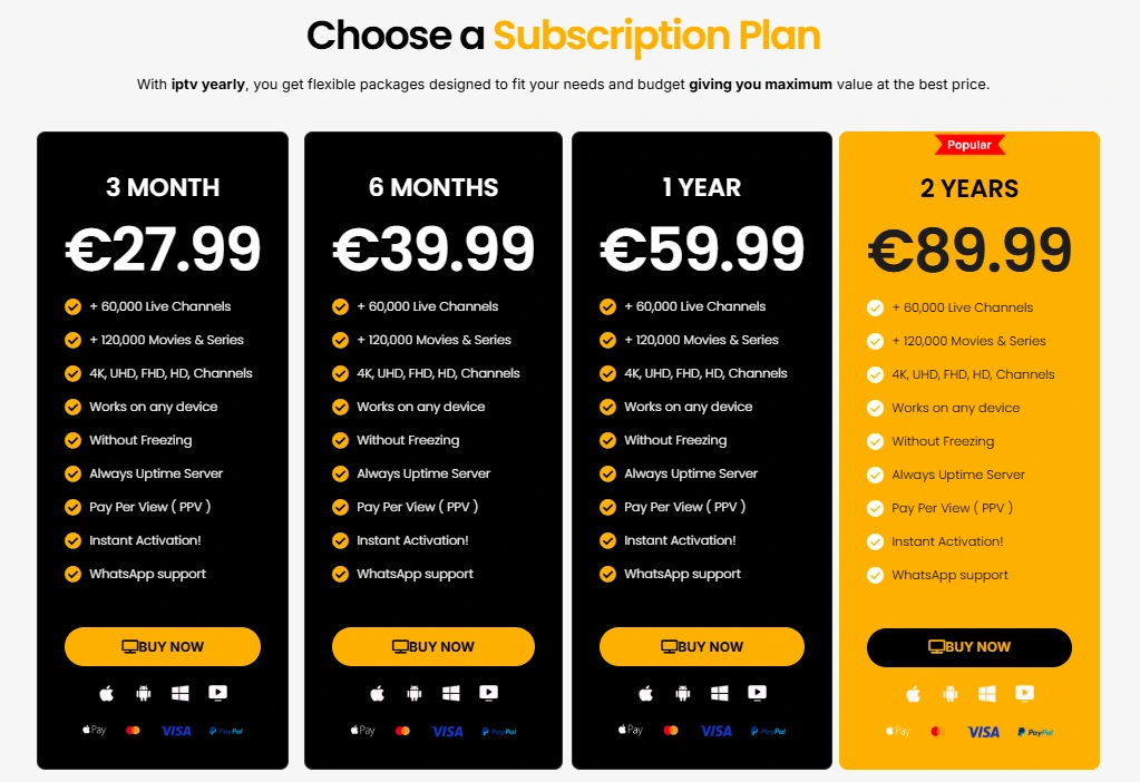 Flexible Subscription Plans and Pricing